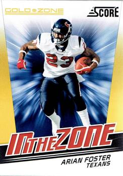 2011 Score - In the Zone Gold Zone #2 Arian Foster Front