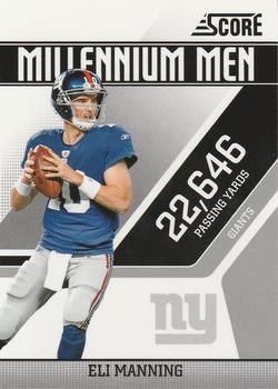 2011 Score - Millennium Men Glossy #9 Eli Manning Front