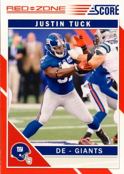 2011 Score - Red Zone #192 Justin Tuck Front