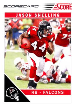 2011 Score - Scorecard #13 Jason Snelling Front