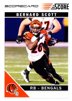 2011 Score - Scorecard #57 Bernard Scott Front