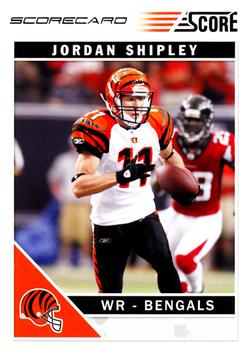 2011 Score - Scorecard #63 Jordan Shipley Front