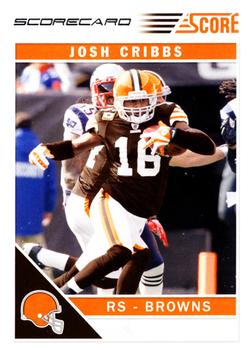 2011 Score - Scorecard #71 Josh Cribbs Front