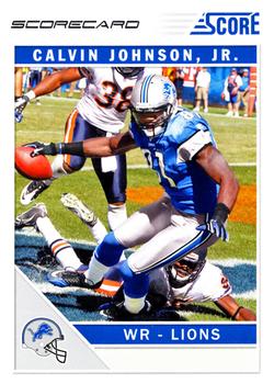2011 Score - Scorecard #94 Calvin Johnson Front
