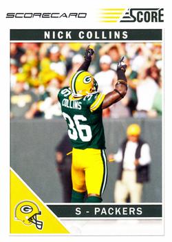 2011 Score - Scorecard #110 Nick Collins Front