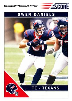 2011 Score - Scorecard #121 Owen Daniels Front