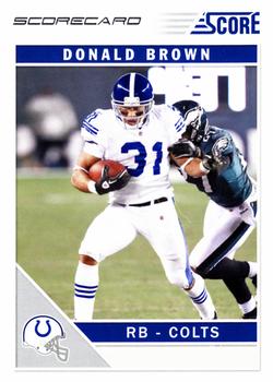 2011 Score - Scorecard #124 Donald Brown Front