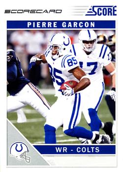 2011 Score - Scorecard #129 Pierre Garcon Front