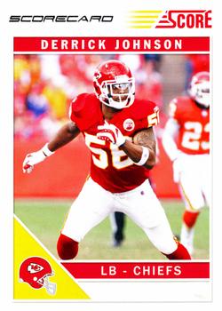 2011 Score - Scorecard #141 Derrick Johnson Front