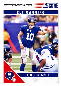 2011 Score - Scorecard #190 Eli Manning Front