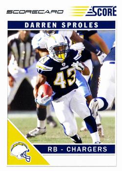 2011 Score - Scorecard #239 Darren Sproles Front