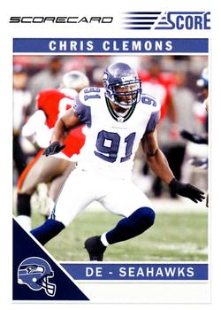 2011 Score - Scorecard #256 Chris Clemons Front