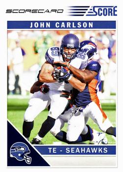2011 Score - Scorecard #258 John Carlson Front