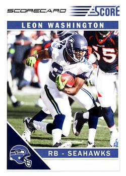2011 Score - Scorecard #260 Leon Washington Front