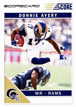 2011 Score - Scorecard #267 Donnie Avery Front