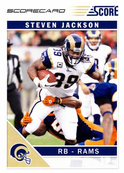 2011 Score - Scorecard #272 Steven Jackson Front