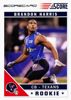 2011 Score - Scorecard #312 Brandon Harris Front