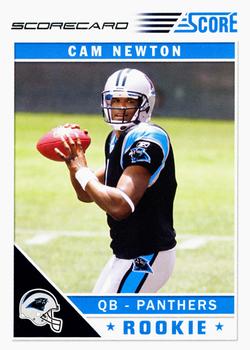 2011 Score - Scorecard #315 Cam Newton Front
