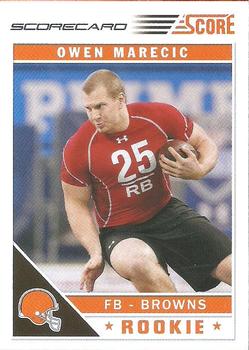 2011 Score - Scorecard #370 Owen Marecic Front
