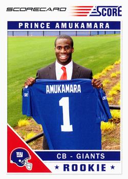 2011 Score - Scorecard #373 Prince Amukamara Front