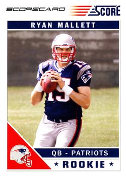 2011 Score - Scorecard #385 Ryan Mallett Front