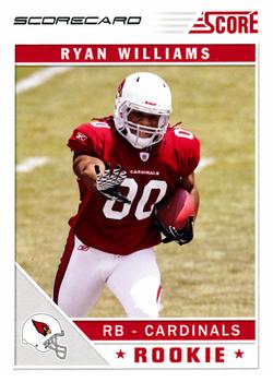 2011 Score - Scorecard #387 Ryan Williams Front
