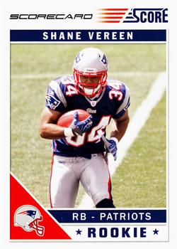 2011 Score - Scorecard #388 Shane Vereen Front