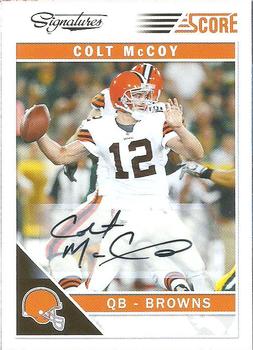 2011 Score - Signatures #68 Colt McCoy Front