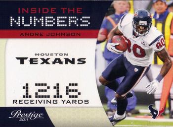 2011 Panini Prestige - Inside The Numbers #3 Andre Johnson Front