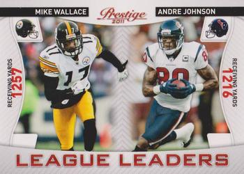 2011 Panini Prestige - League Leaders #11 Mike Wallace / Andre Johnson Front
