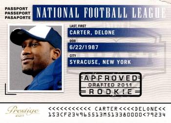 2011 Panini Prestige - NFL Passport #14 Delone Carter Front