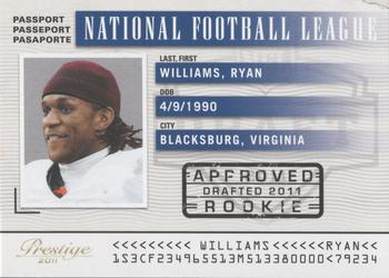 2011 Panini Prestige - NFL Passport #37 Ryan Williams Front