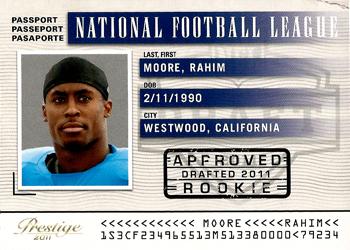 2011 Panini Prestige - NFL Passport #32 Rahim Moore Front