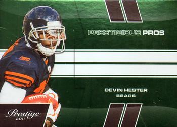 2011 Panini Prestige - Prestigious Pros Green #20 Devin Hester Front