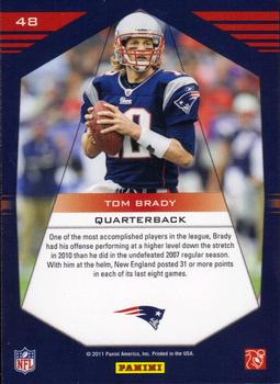 2011 Panini Prestige - Stars of the NFL #48 Tom Brady  Back