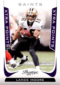 2011 Panini Prestige - Xtra Points Purple #123 Lance Moore Front