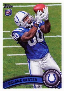 2011 Topps #108 Delone Carter Front