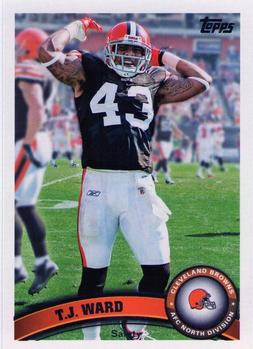2011 Topps #128 T.J. Ward Front