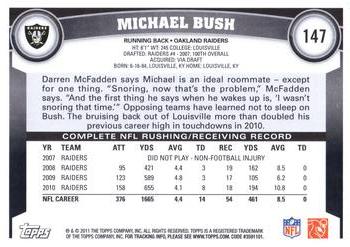 2011 Topps #147 Michael Bush Back
