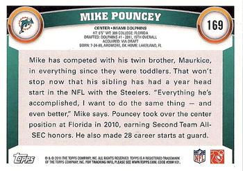 2011 Topps #169 Mike Pouncey Back