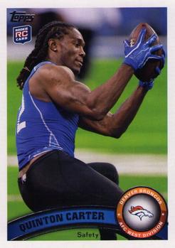 2011 Topps #229 Quinton Carter Front
