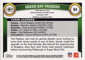 2011 Topps #84 Green Bay Packers Back