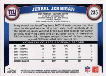 2011 Topps #235 Jerrel Jernigan Back