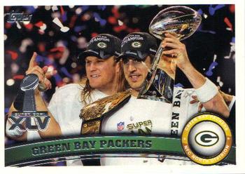 2011 Topps #247 Packers Super Bowl Champs (Aaron Rodgers / Clay Matthews) Front