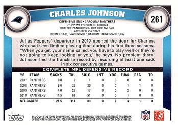 2011 Topps #261 Charles Johnson Back
