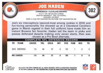 2011 Topps #302 Joe Haden Back