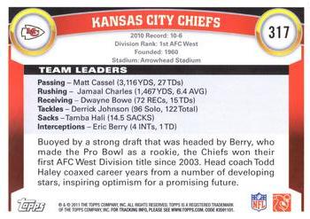 2011 Topps #317 Kansas City Chiefs Back