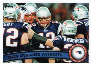 2011 Topps #346 New England Patriots Front