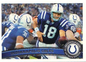 2011 Topps #368 Indianapolis Colts Front