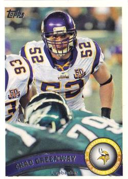 2011 Topps #384 Chad Greenway Front